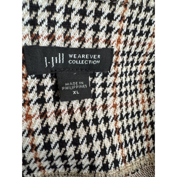 J. Jill Wearever Collection Womens Houndstooth Pull-On Stretch Pants size XL kni - Picture 3 of 5